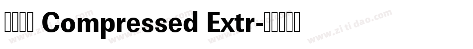 未来熒黑 Compressed Extr字体转换